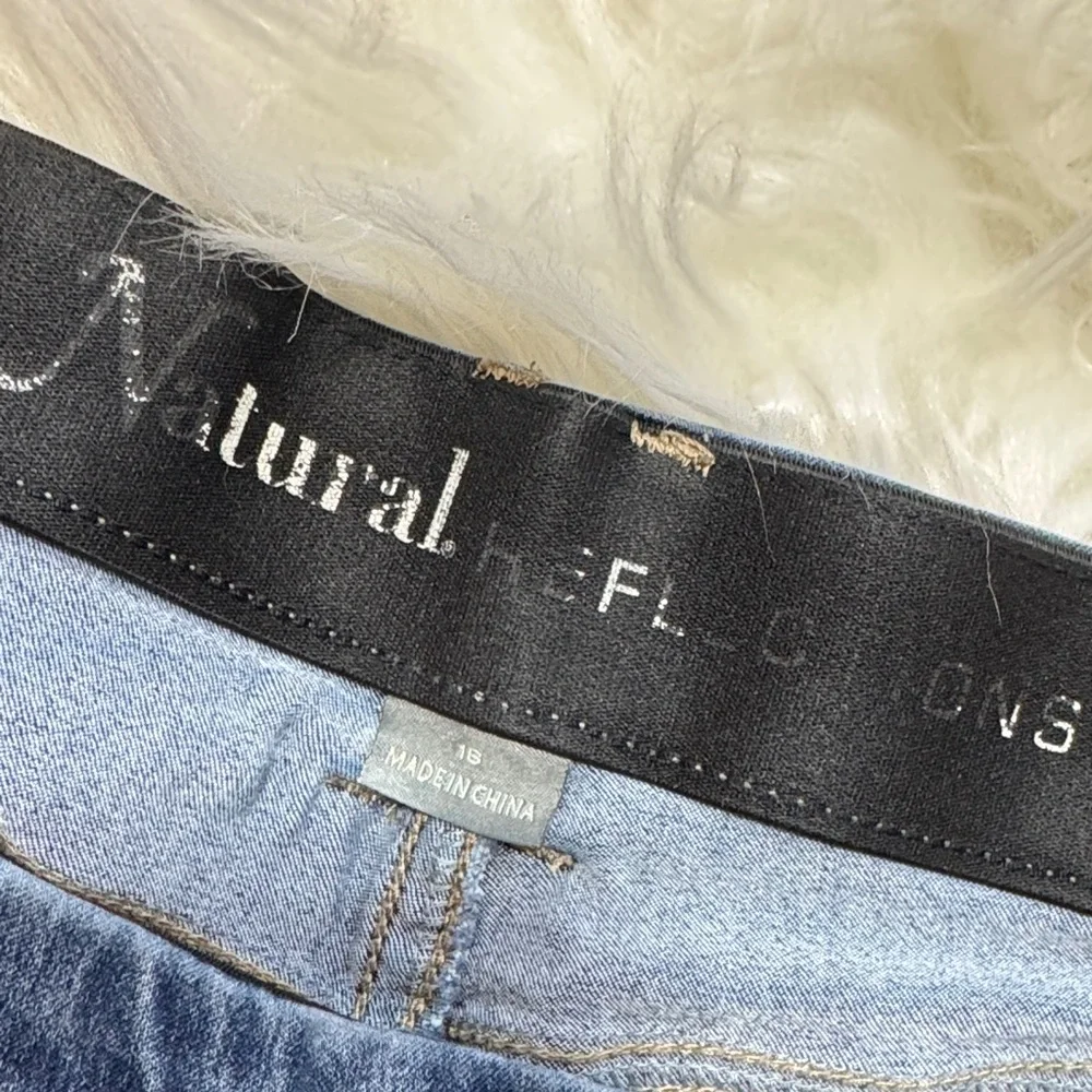 Natural Reflections Dark Blue Straight Leg Jeans